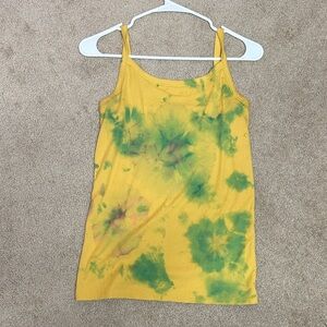 No Boundaries Vibrant Yellow and Green Camisole